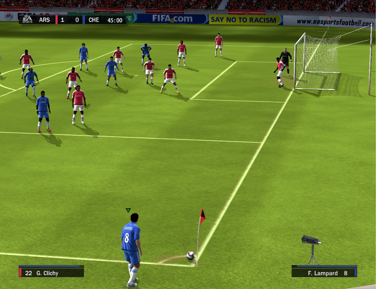 Сегодня разработчики выложили вторую партию скриншотов из игры FIFA 10